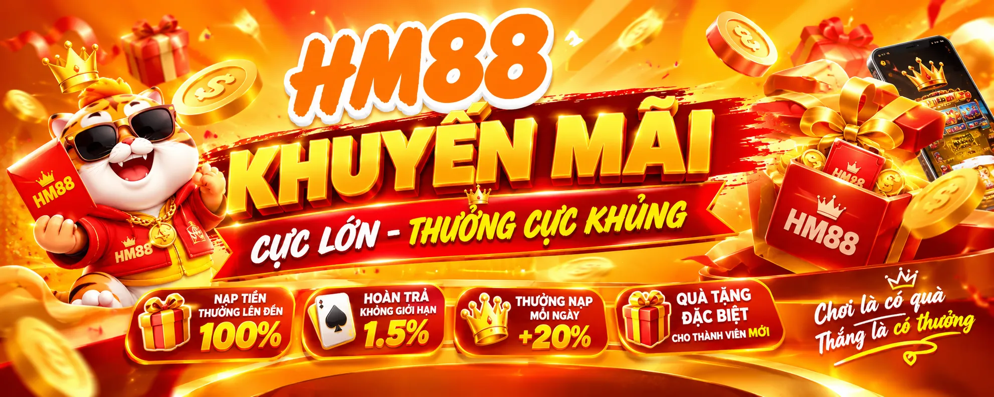 Khuyến mãi cực lớn thưởng cực khủng HM88
